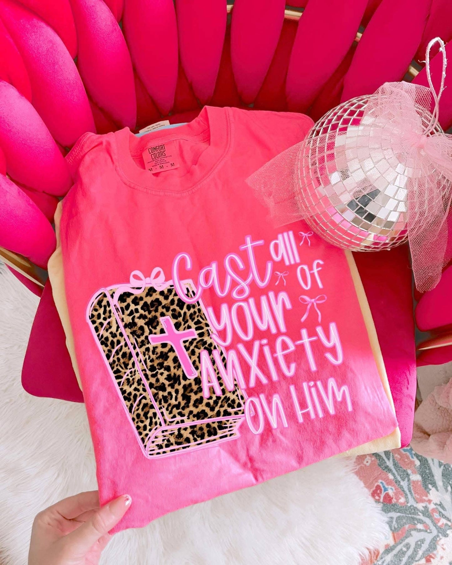 Cast Your Anxiety On Him Tee: L