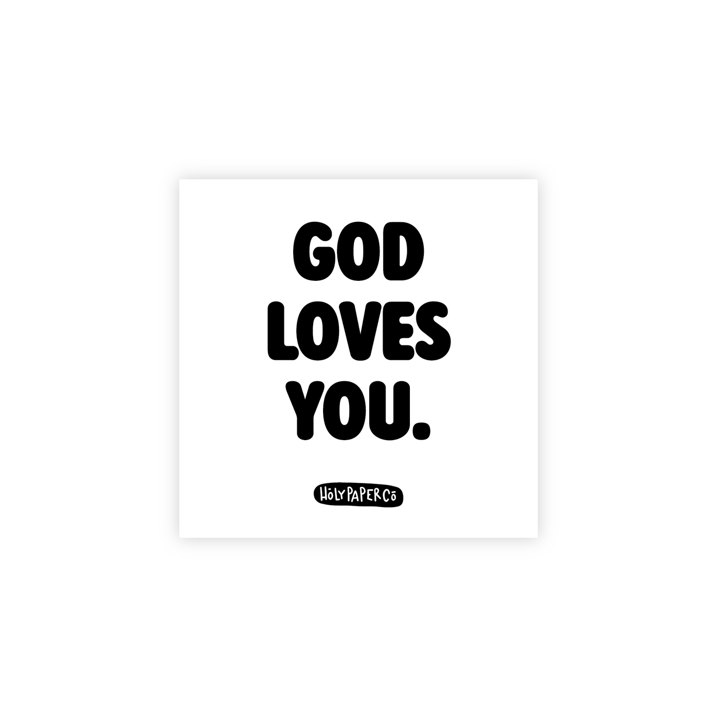 God Loves You Sticky Note Tracts: White
