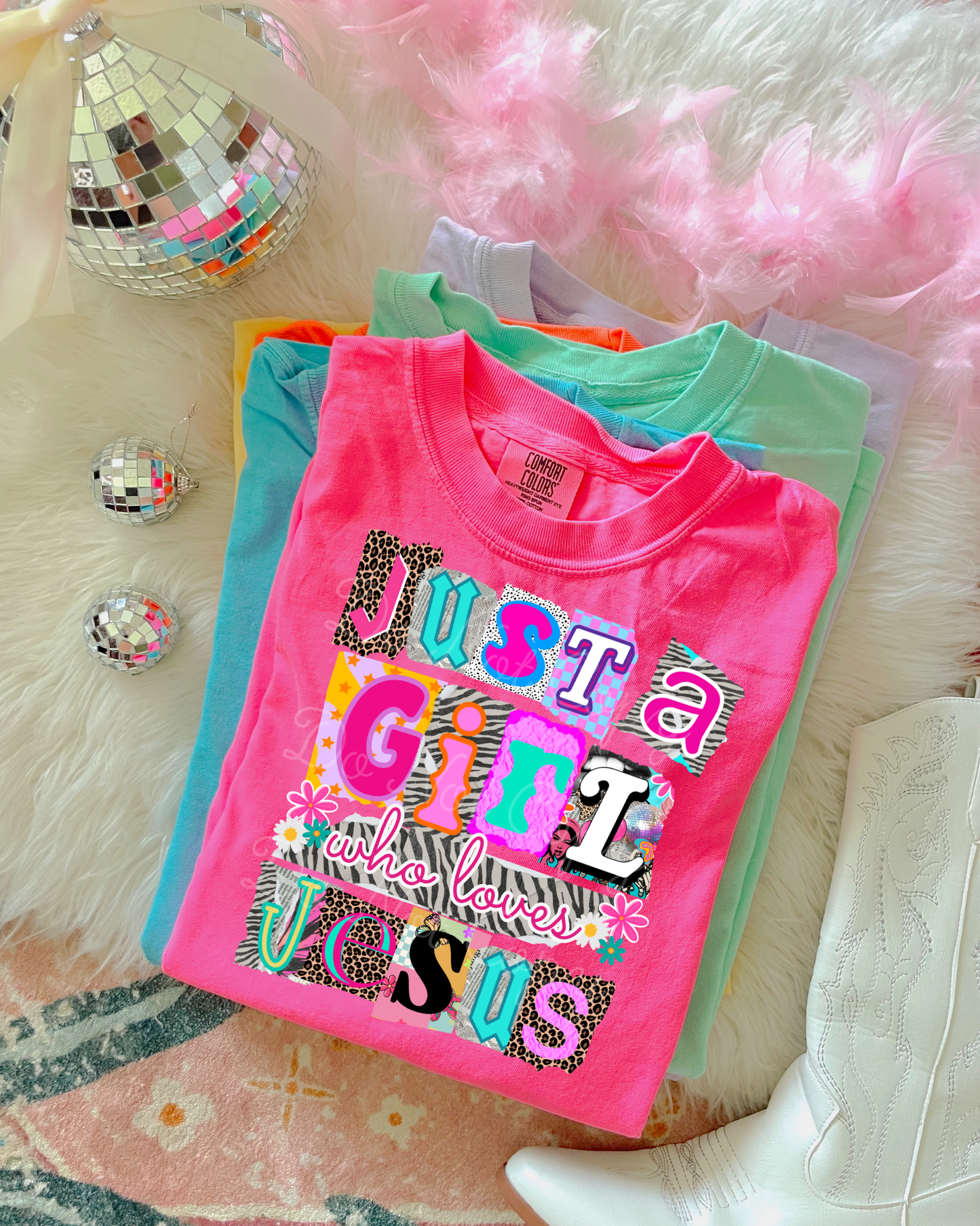 Just A Girl Who Loves Jesus Tee: M