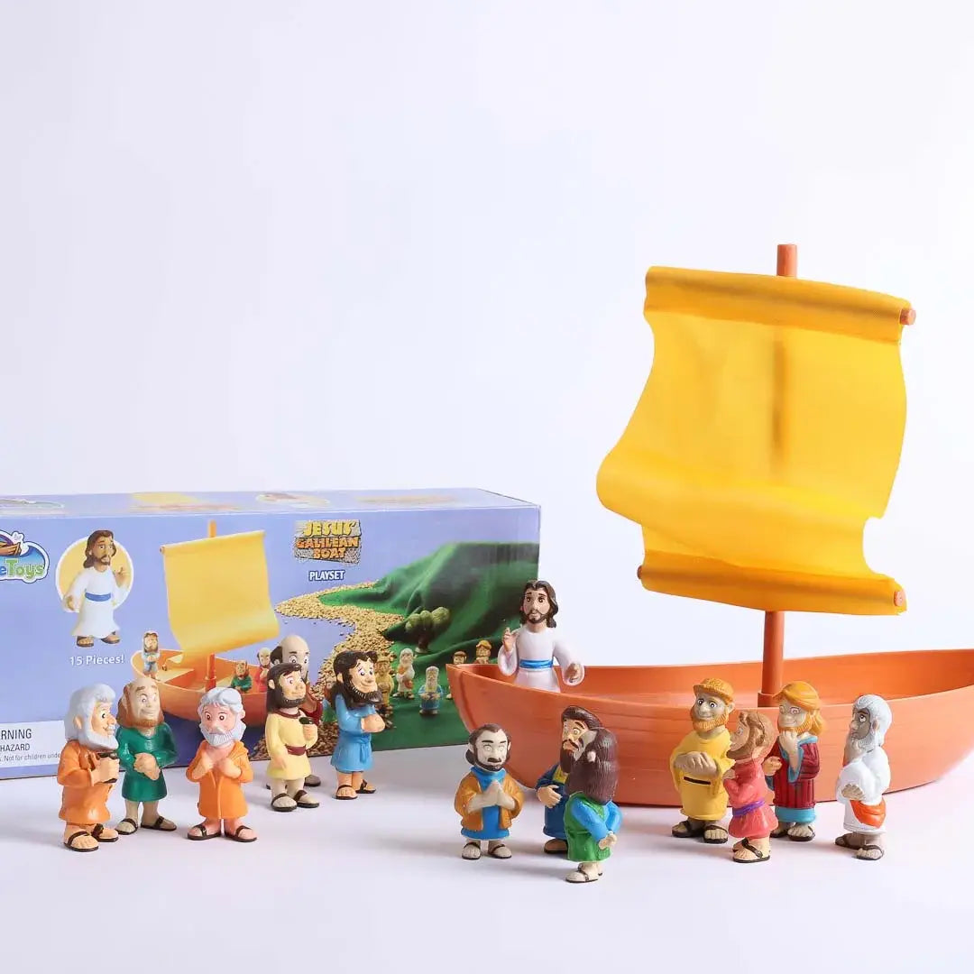 Playset - Galilean Boat With Apostles