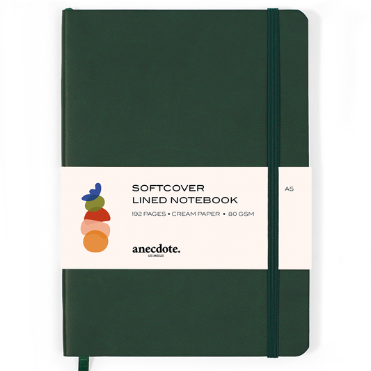 Softcover Journal - Sleek Design with Thick 80 gsm Paper: Evergreen