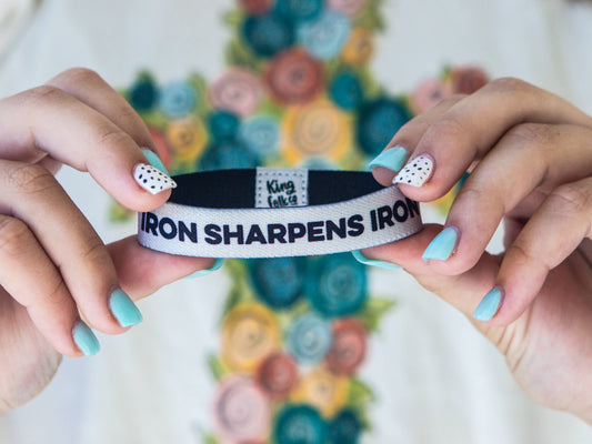 Iron Sharpens Iron Stretchy Bracelet