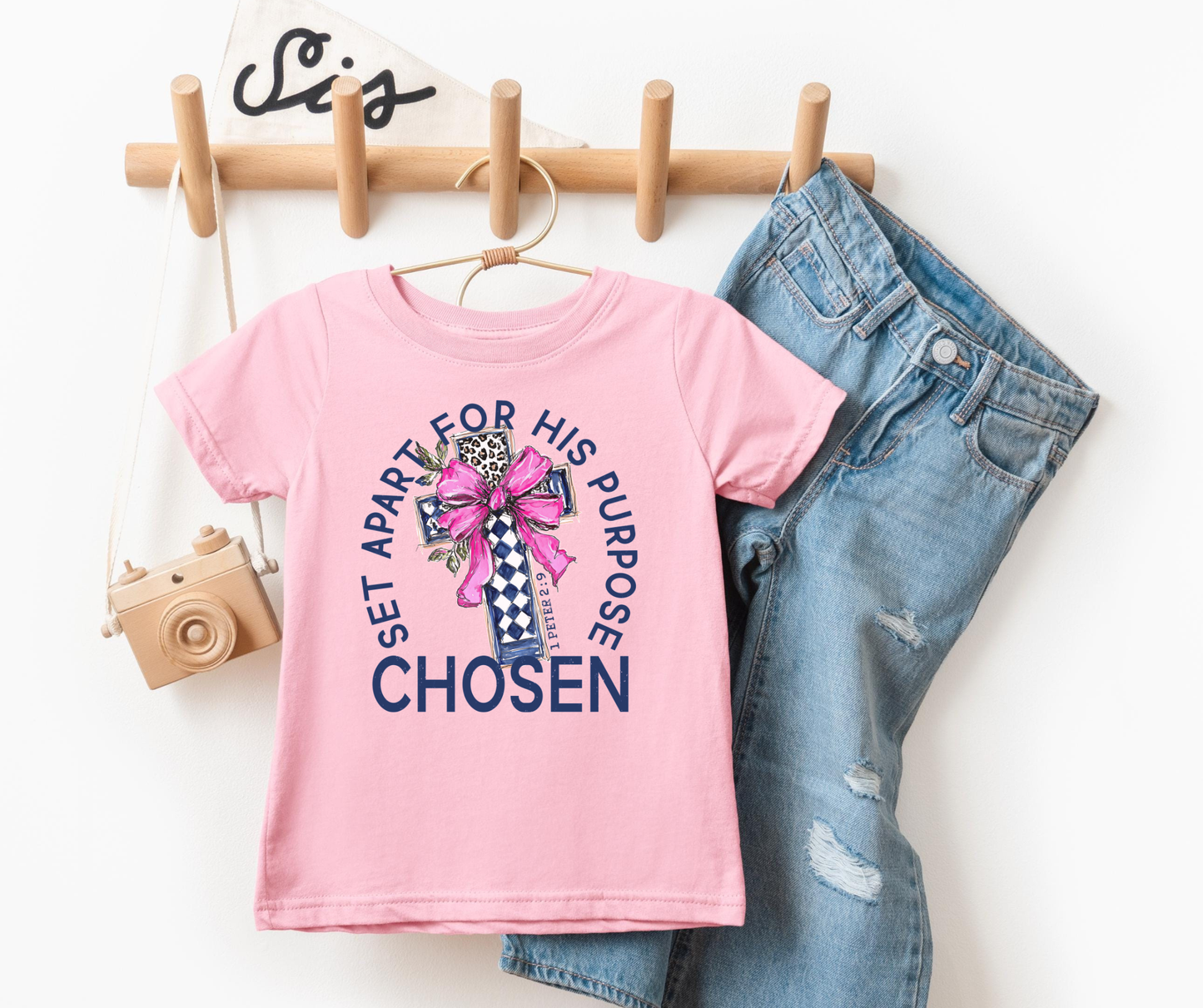 Set Apart for His Purpose Youth Faith Graphic Tee: YS (6-8)