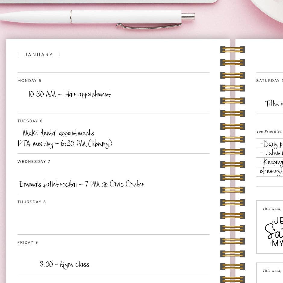 The Faithful Planner™: Mauve Pink