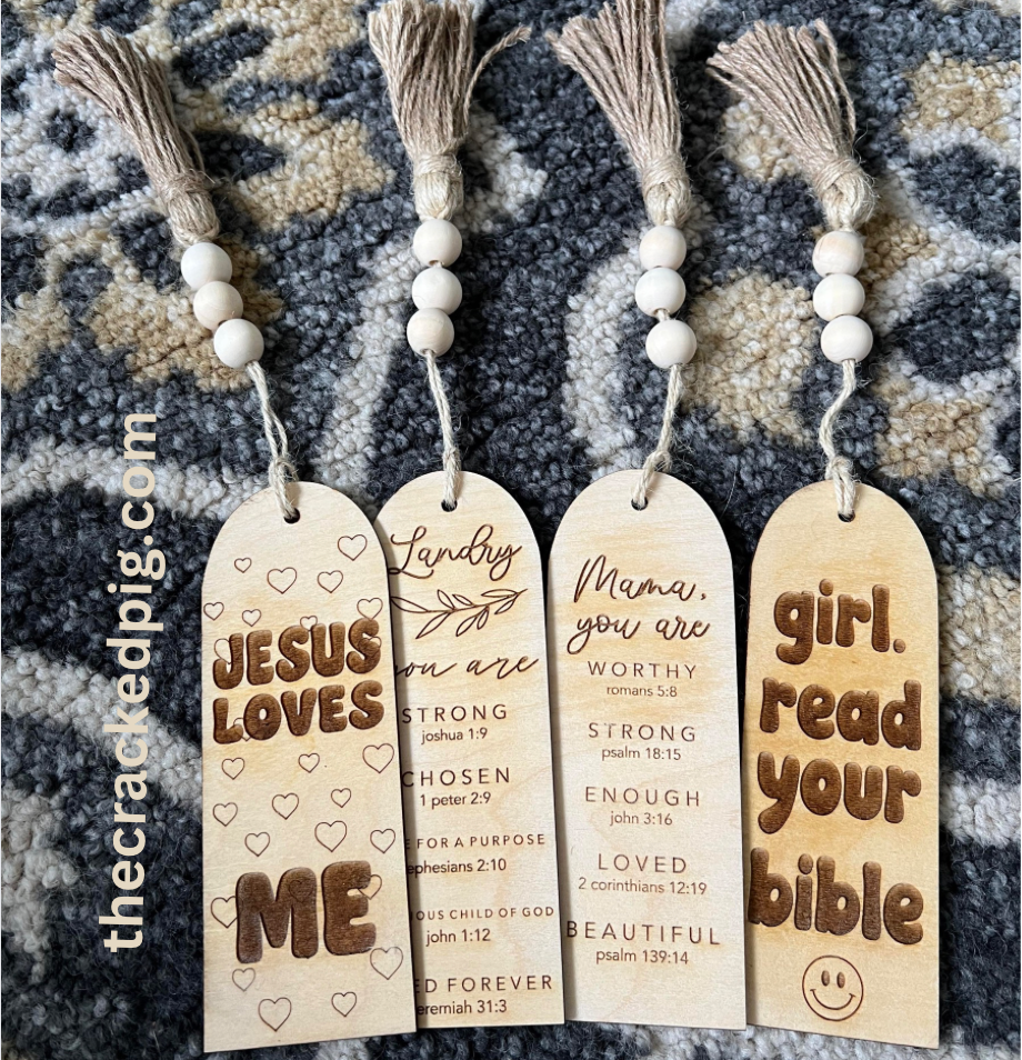 Religious Themed Bookmarks With Decorative Tassel: Blessed Mama