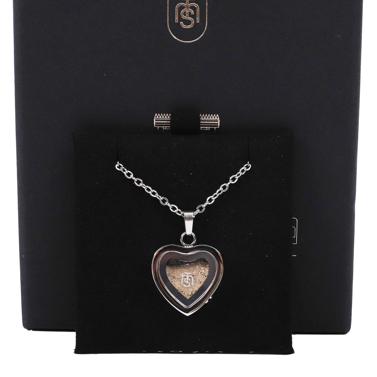 Necklace Temple Mount Soil Heart Silver 20"