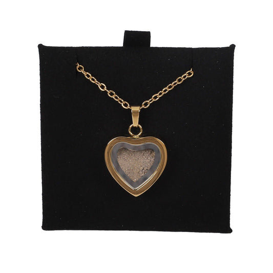 Necklace Temple Mount Soil Heart Gold 20"