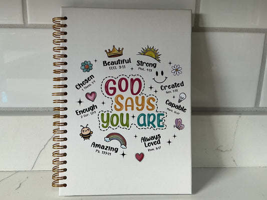Journal, God says you are.