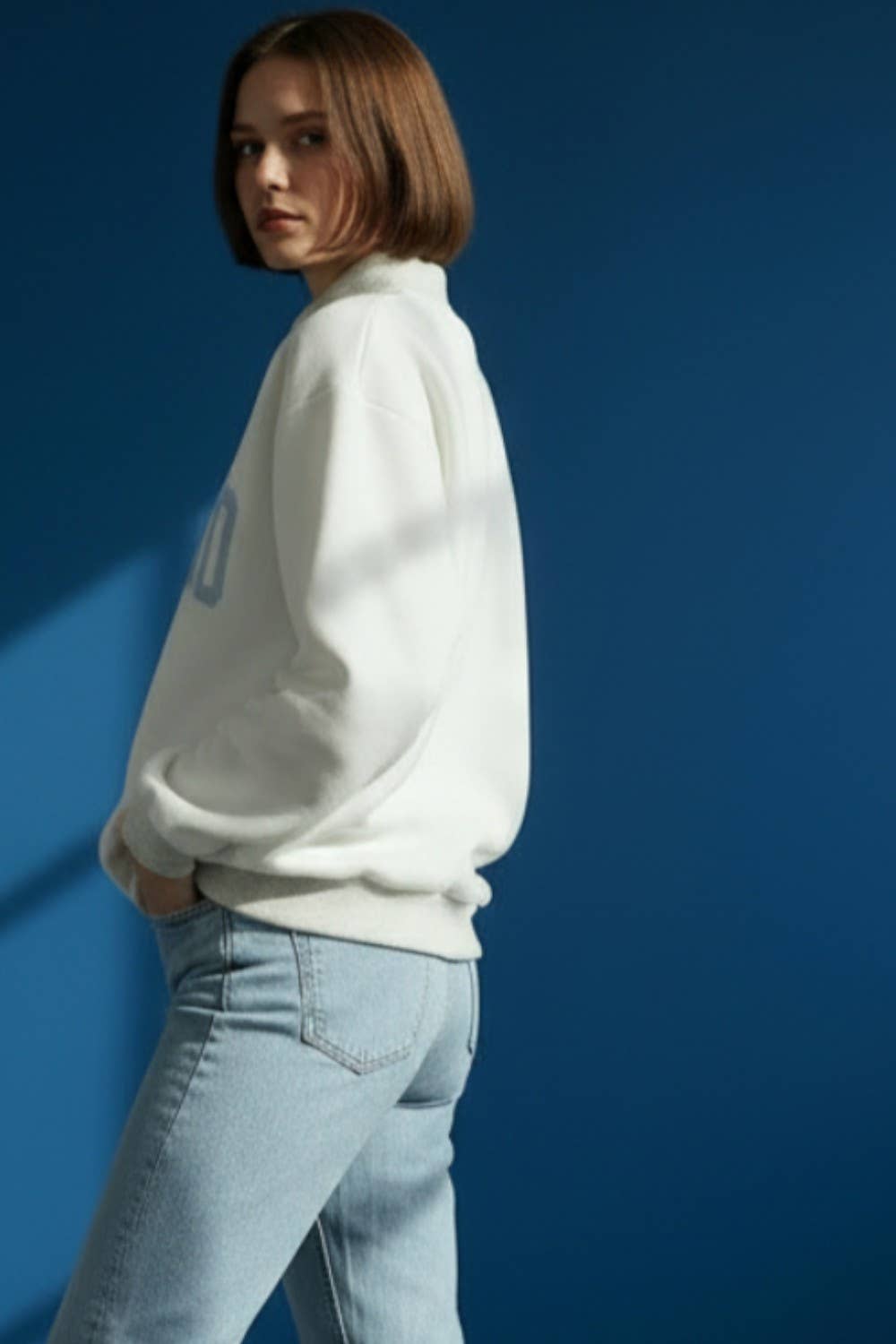 IT2594-JESUS | 'JESUS & GOD IS GOOD' Reversible Sweatshirt: Ash grey/Coral / S/M-L/XL