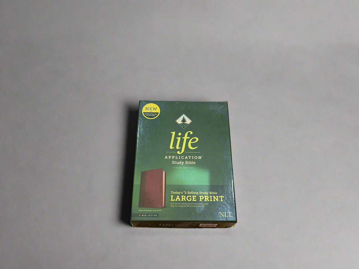 NLT Life Application Study Bible- Brown Leather