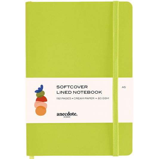 Softcover Journal - Sleek Design with Thick 80 gsm Paper: Neon Yellow