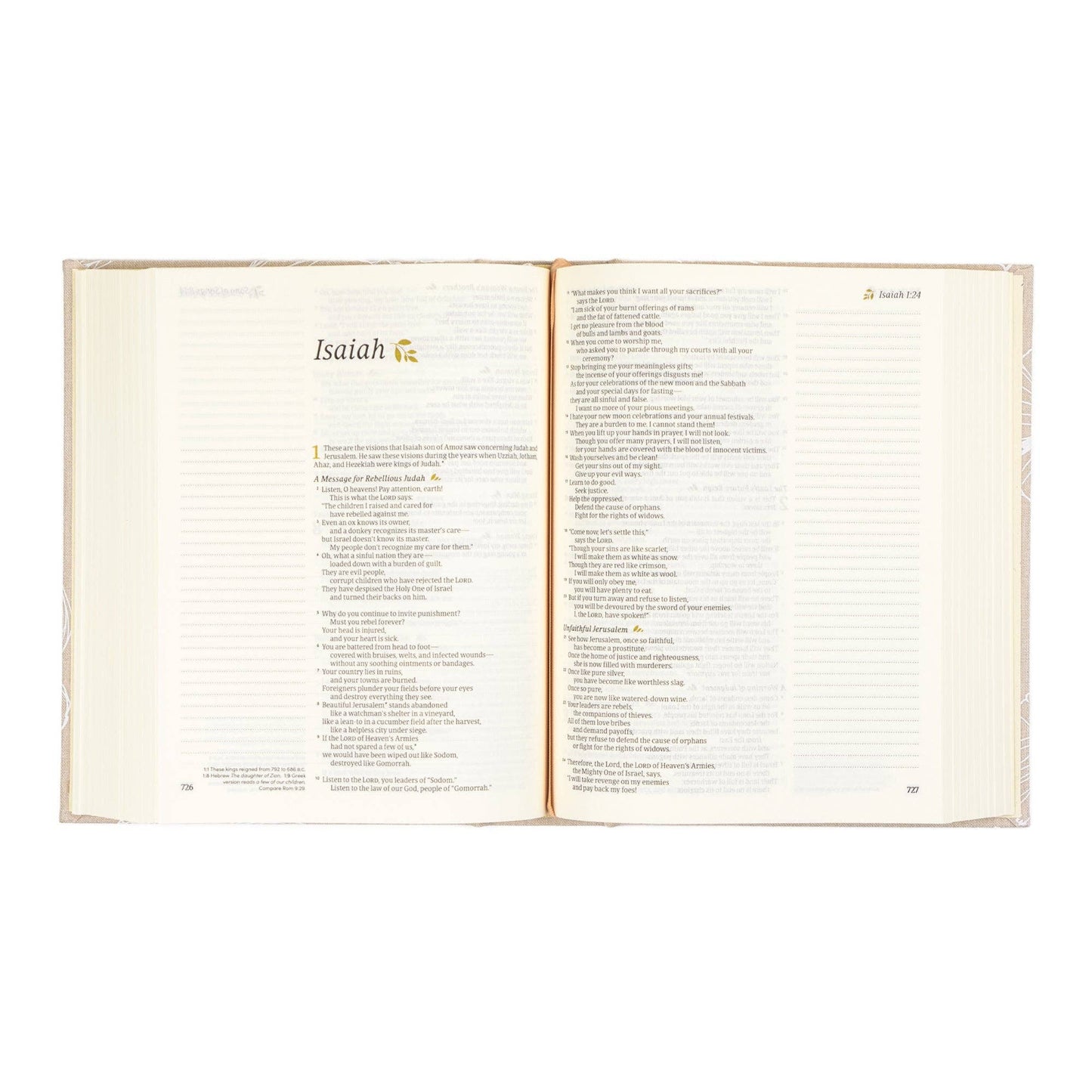 Hosanna Revival NLT Notetaking Bible: Cordova Theme