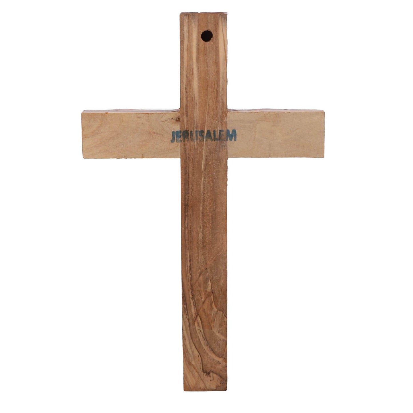 Cross Olive Wood & Soil Vial