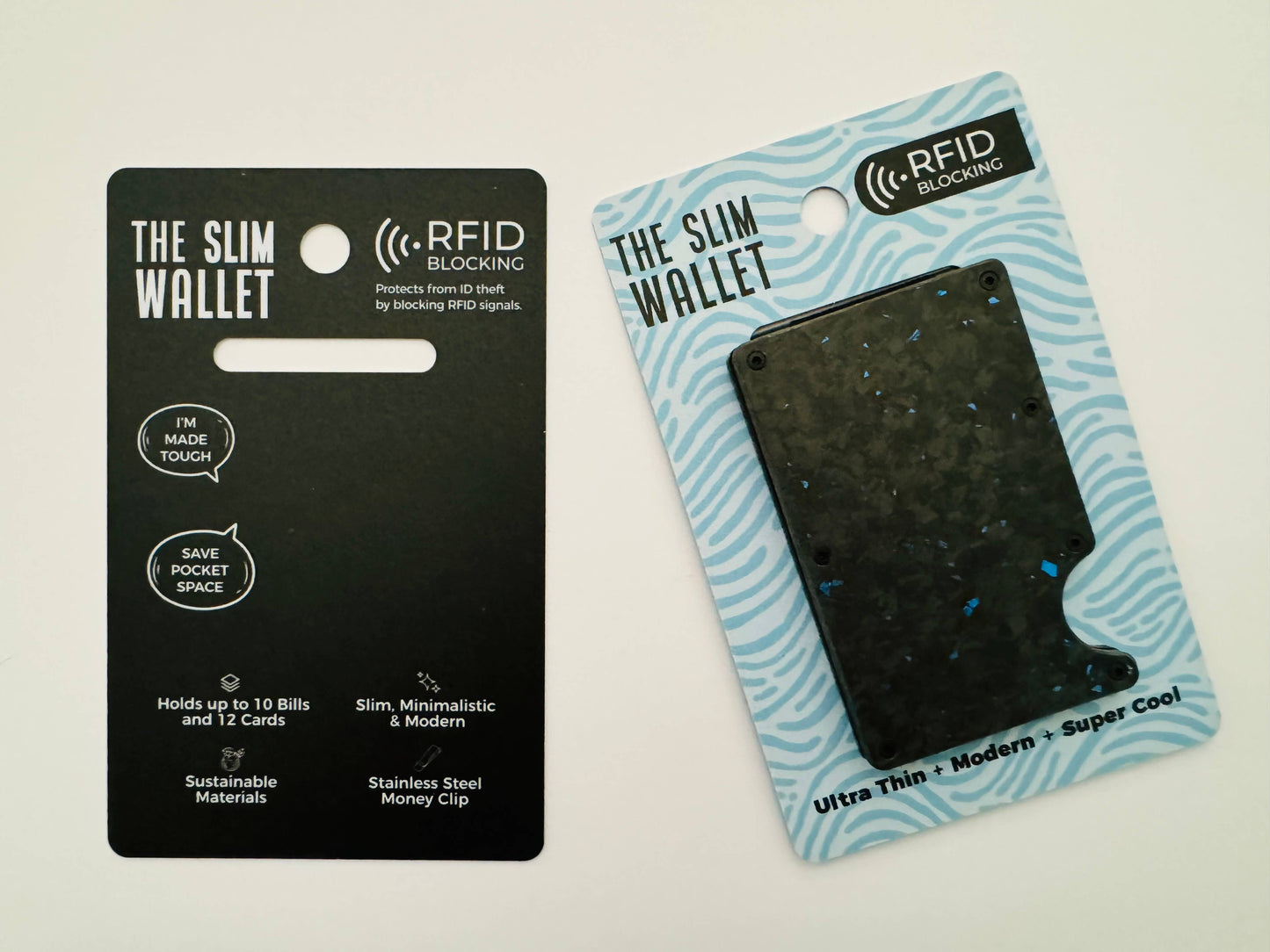 POPULAR RFID Metal Slim Wallets: Green