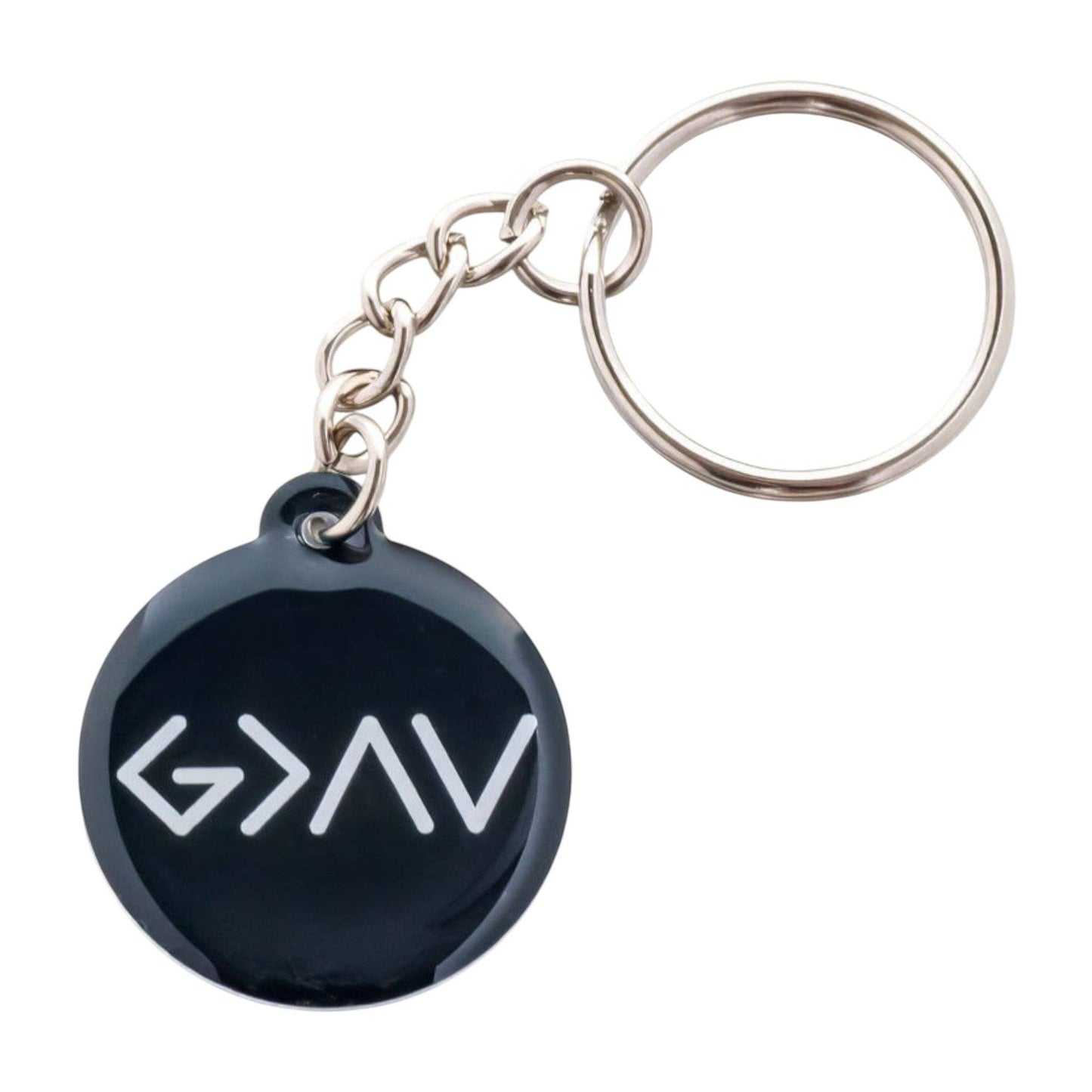Tap To Pray® Acrylic Keychain: White + Cross