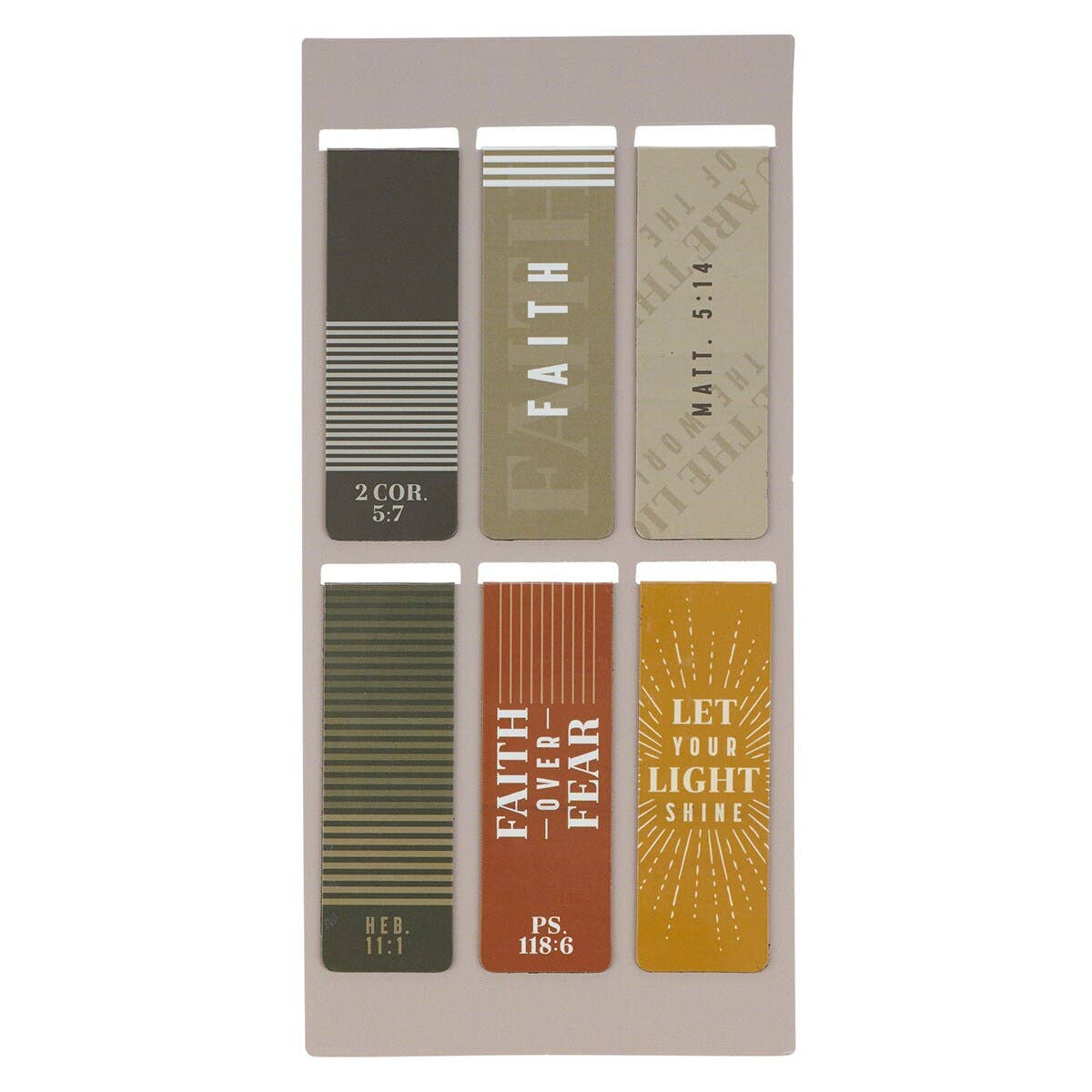 Magnetic Bookmark Set Faith over Fear