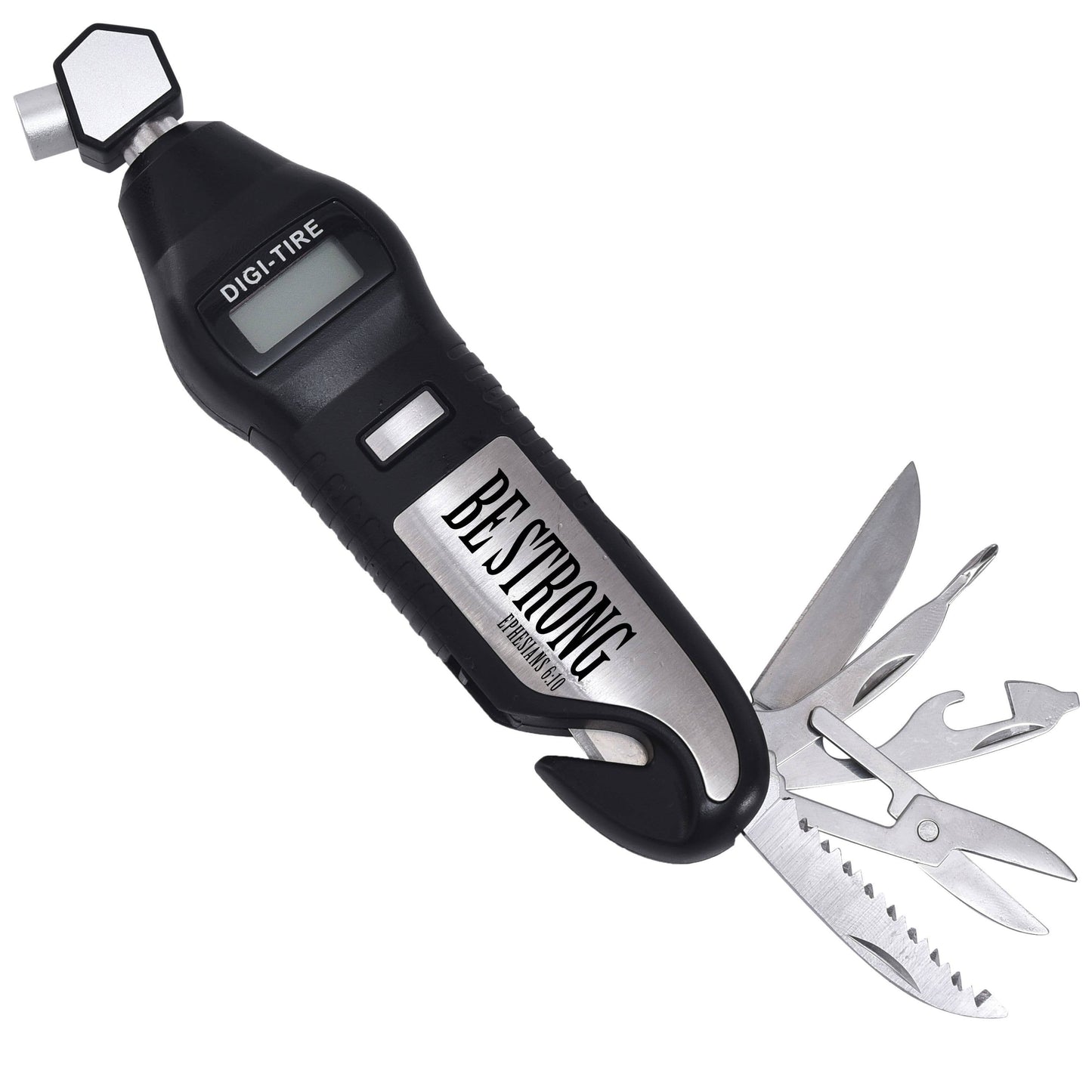 Man of God: 8 Function Digital Tire Gauge