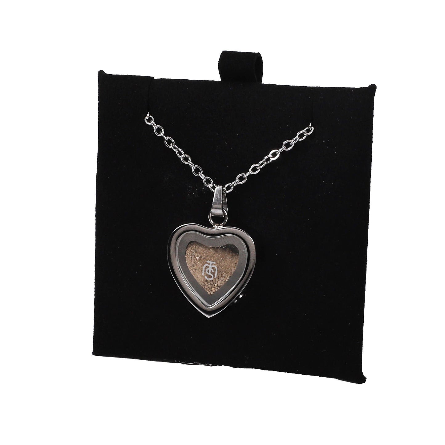 Necklace Temple Mount Soil Heart Silver 20"