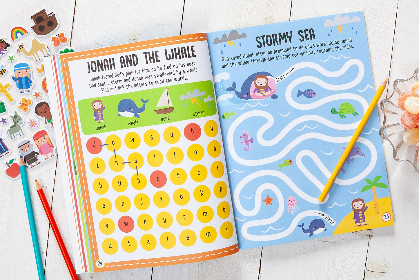 My Bible Stories Activity Book (Blue, Ages 3+)