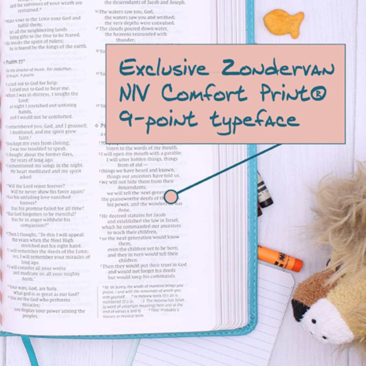 NIV The Busy Mom's Bible, Leathersoft, Teal, Red Letter