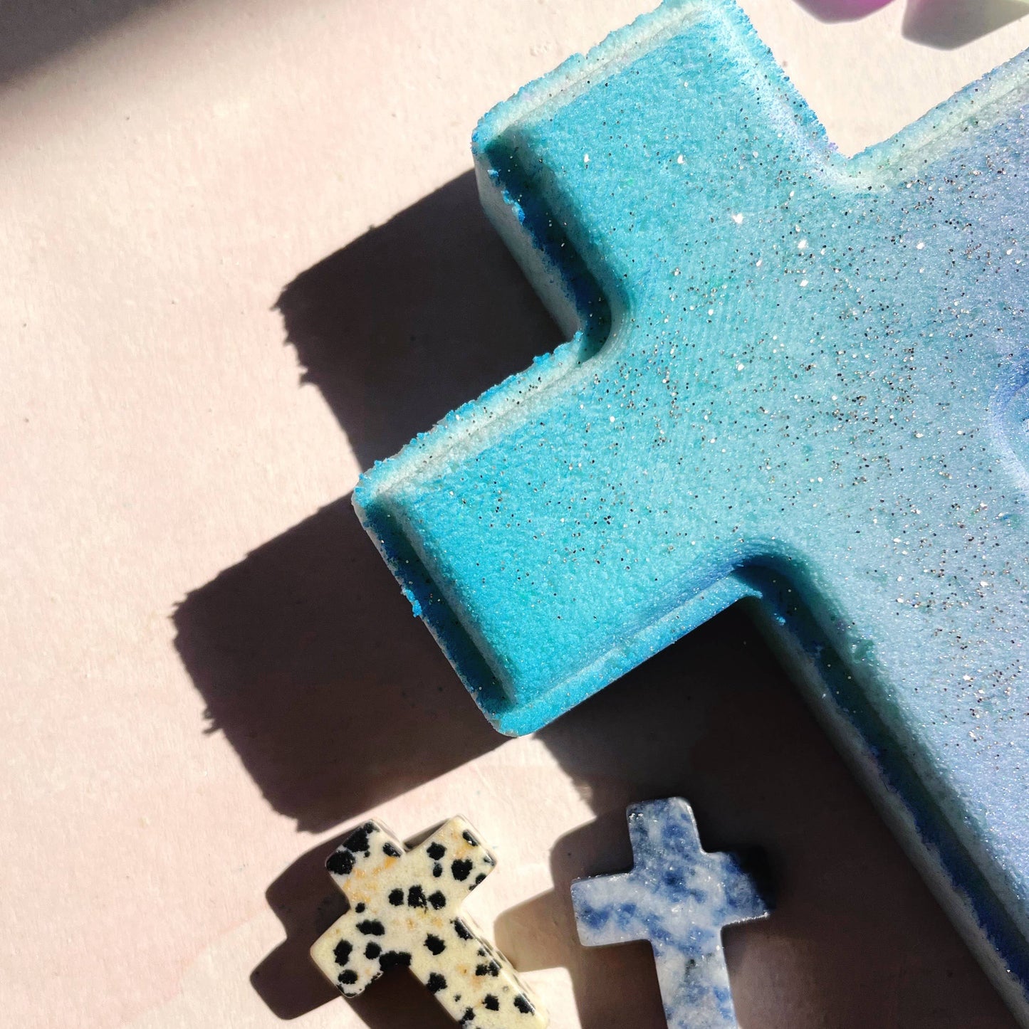 Cross Bath Bomb - with stone cross inside!