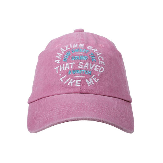Cap Amazing Grace Prewashed Pink