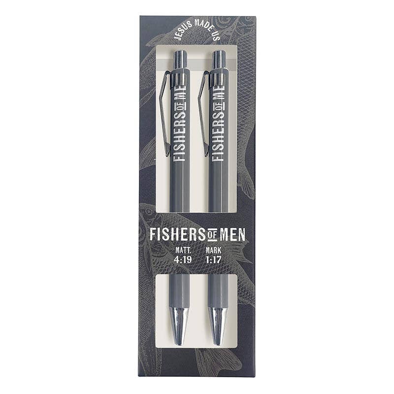 Pen Set - Fisherman: 6.25" W x 2.5" H