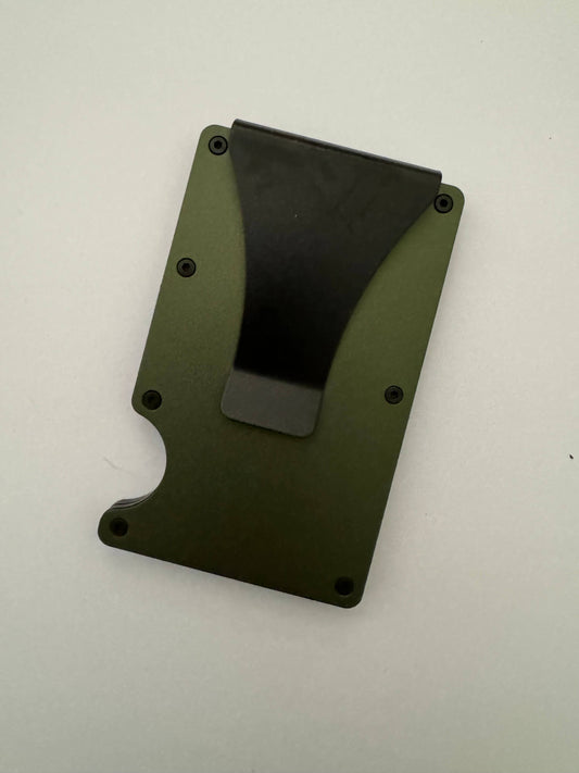 POPULAR RFID Metal Slim Wallets: Green