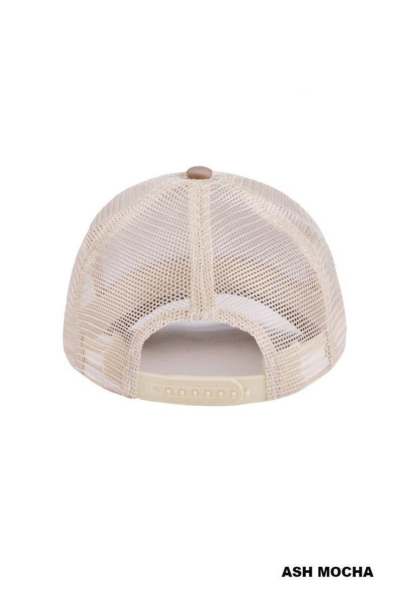 Jesus Loves You Two Tone Mesh Snapback Hat: LEOPARD / 1(ONE SIZE)