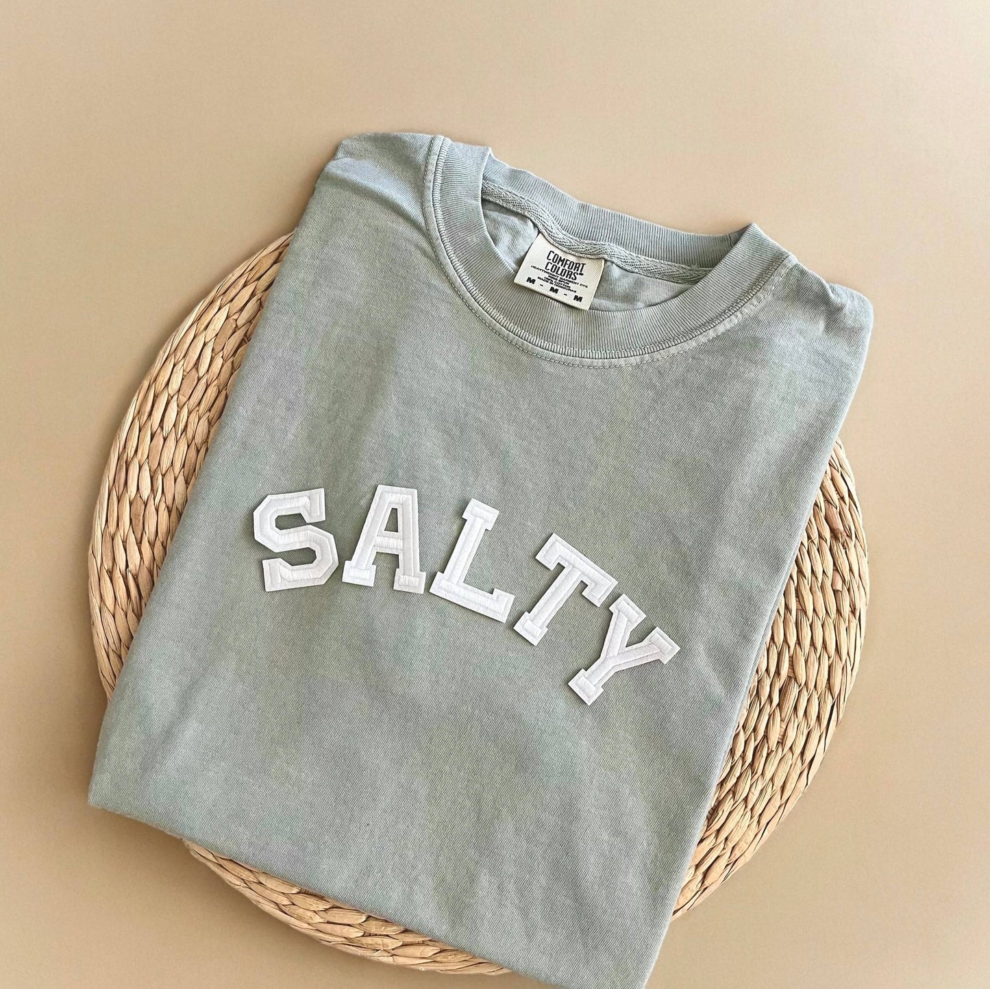 Comfort Colors Salty Shirt, Christian Shirts: Seafoam / L