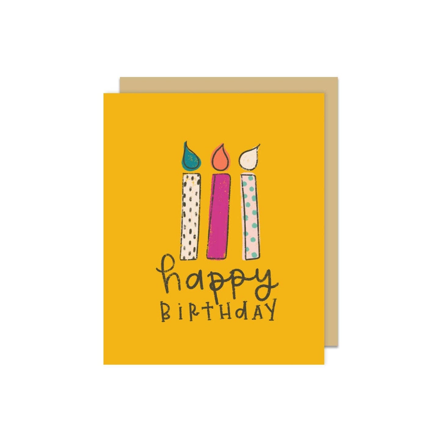 Happy Birthday Candles Greeting Card