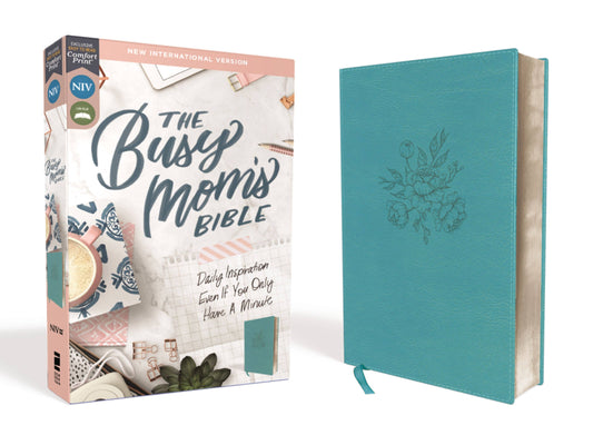 NIV The Busy Mom's Bible, Leathersoft, Teal, Red Letter