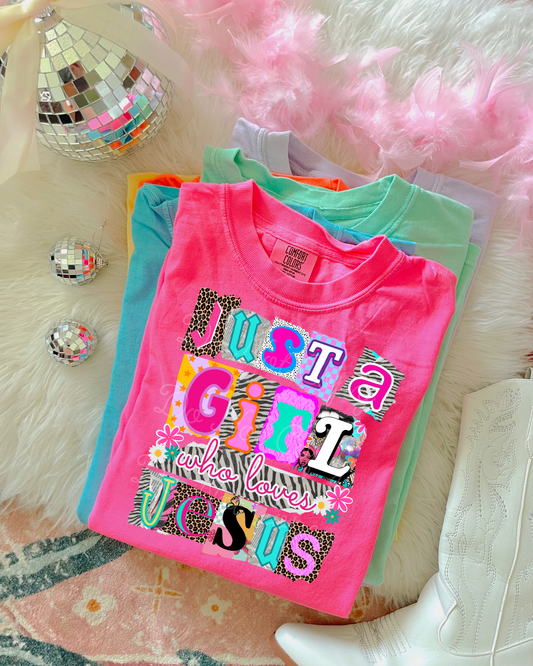 Just A Girl Who Loves Jesus Tee: M