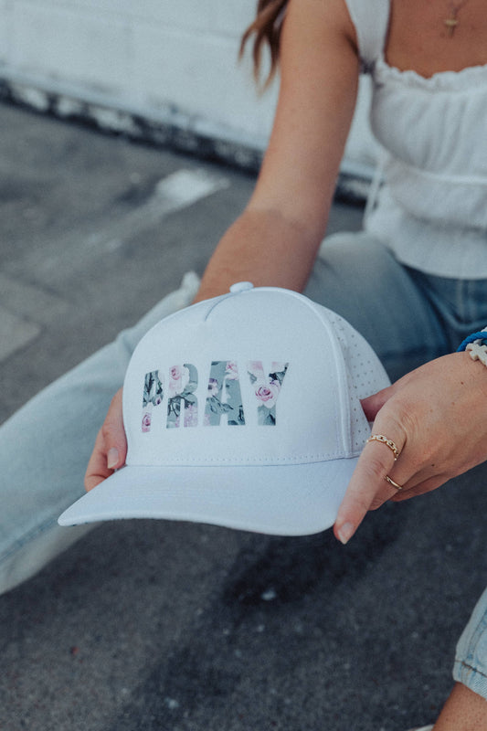 Pray Floral Hat