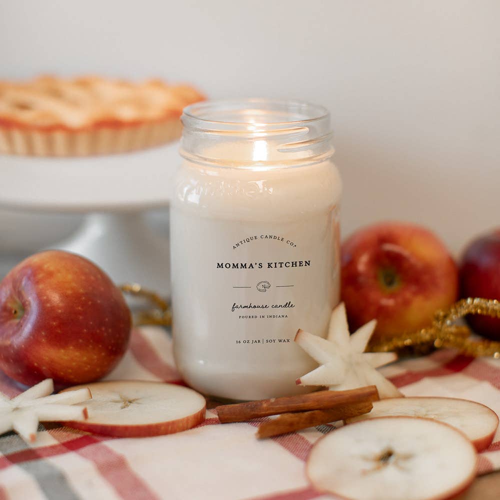 Momma's Kitchen - Soy Wax Candle: 1 mason jar (16 oz)