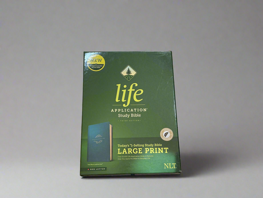NLT Life Application Study Bible- Meadow Teal Leather like