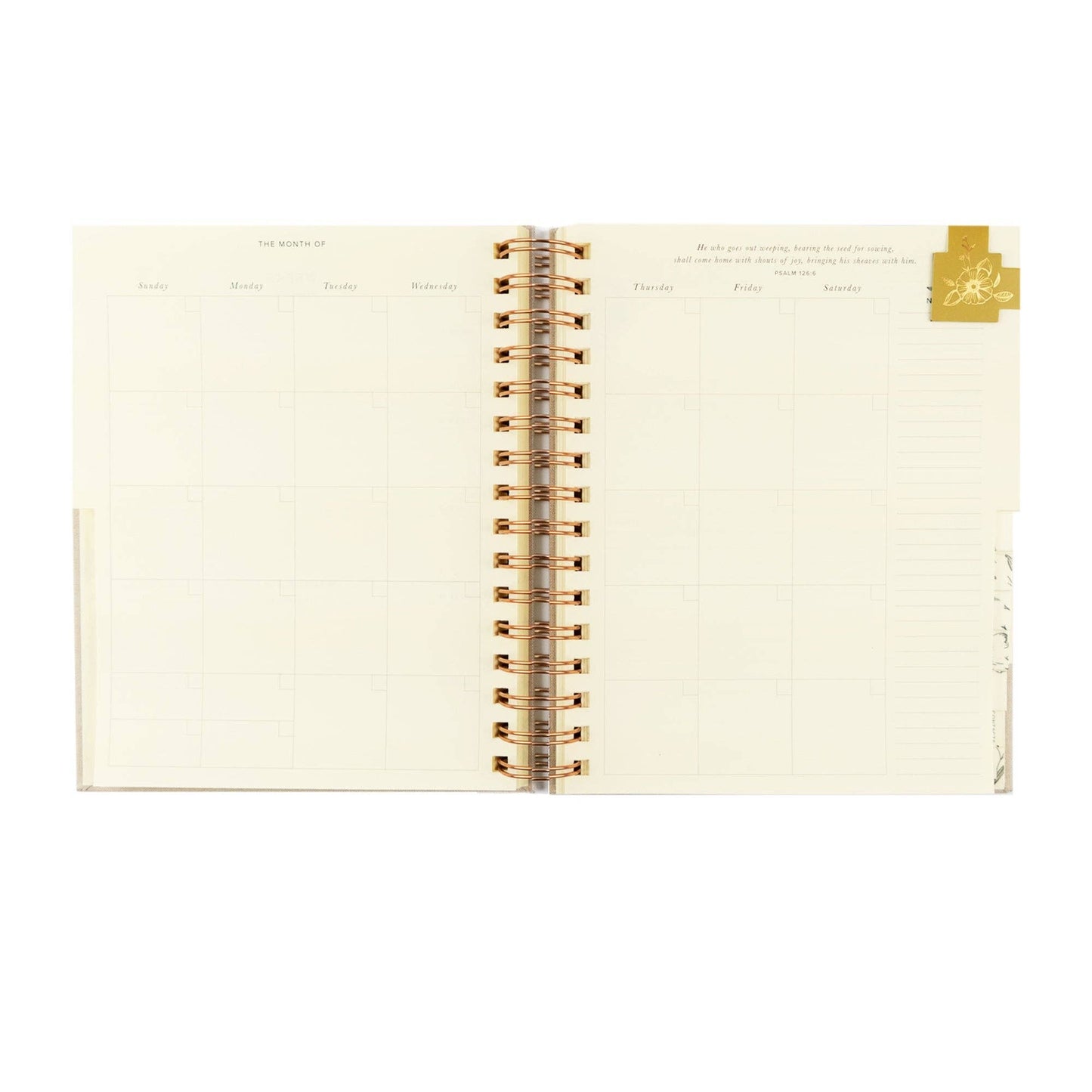12-Month Undated Planner: Magnolia Springs Design, Spiral