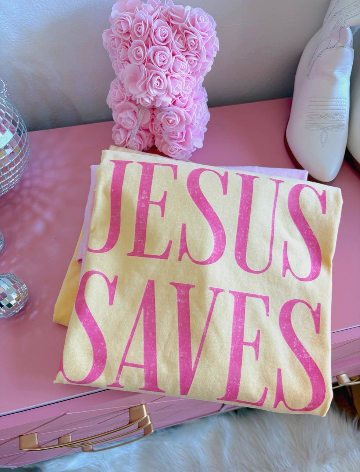 Jesus Saves Tee: S