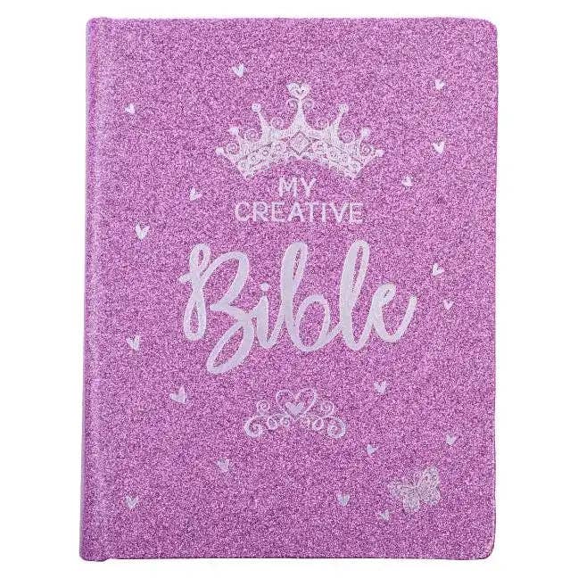ESV My Creative Bible for Girls Faux Leather Hc, Purple Glitter - Hardcover