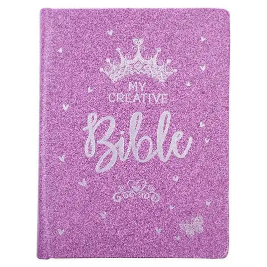ESV My Creative Bible for Girls Faux Leather Hc, Purple Glitter - Hardcover