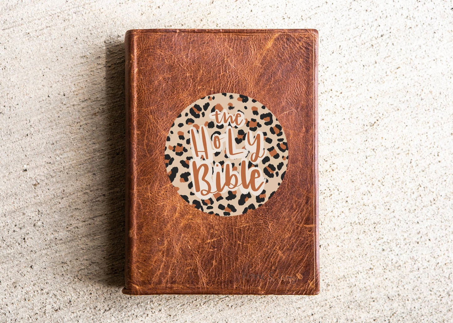 Cheetah Bible Flair Vinyl Sticker Decal for Bible