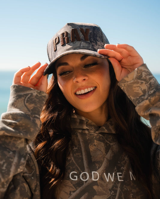 Pray- Forest Camo Hat