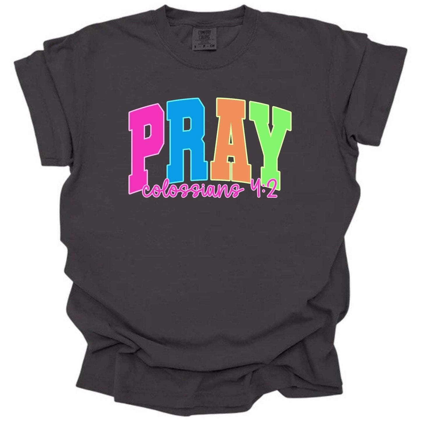 Neon Pray Varsity: Bella Canvas / M / T-shirt
