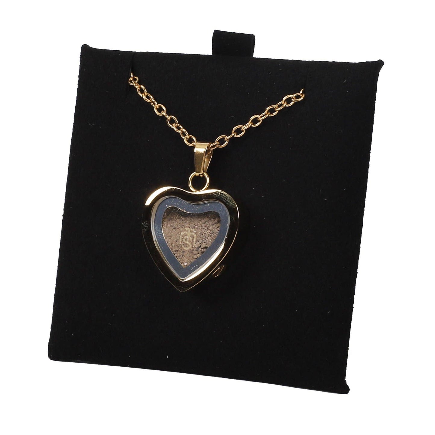 Necklace Temple Mount Soil Heart Gold 20"