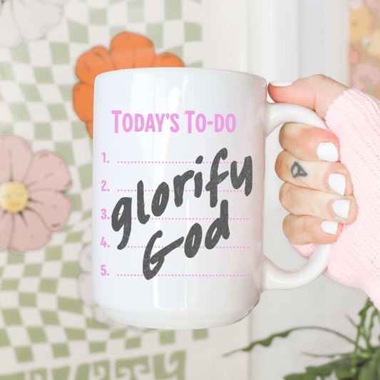 Christian gift, Christian mug, Glorify God, coffee mug, mug