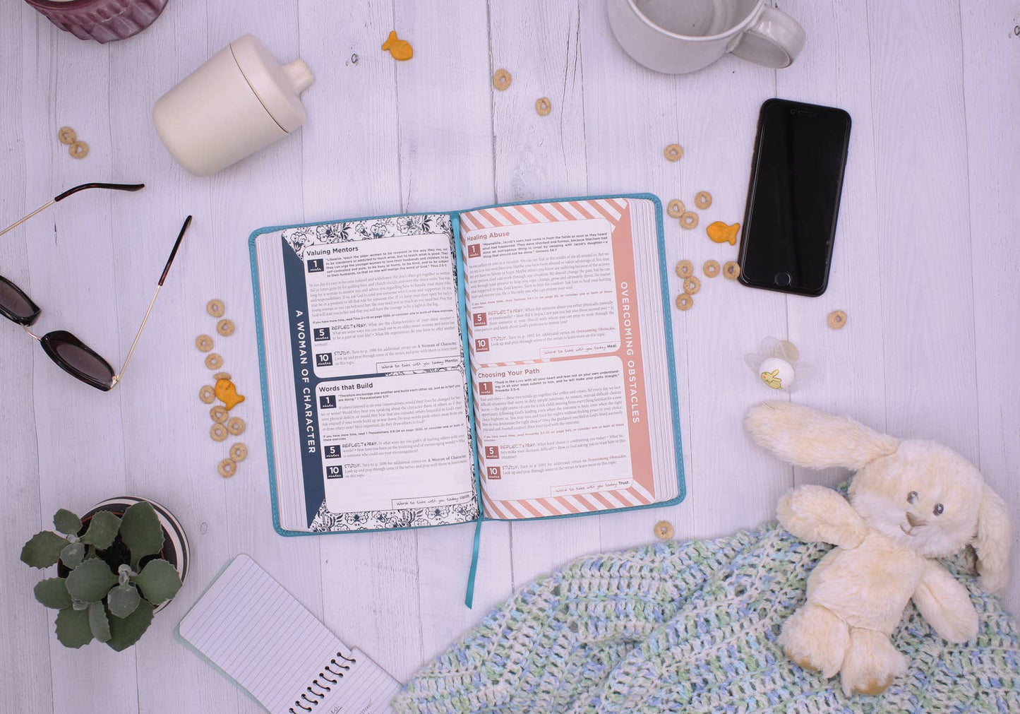 NIV The Busy Mom's Bible, Leathersoft, Teal, Red Letter