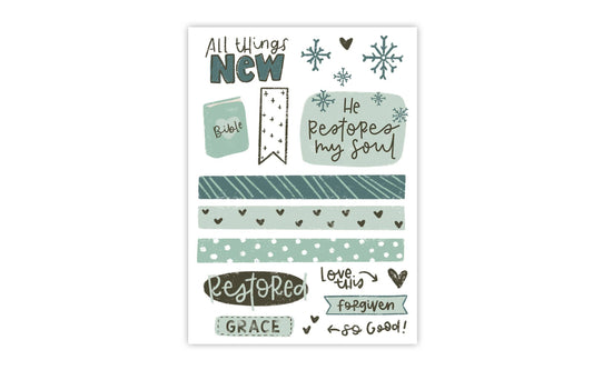 All Things New Sticker Sheet