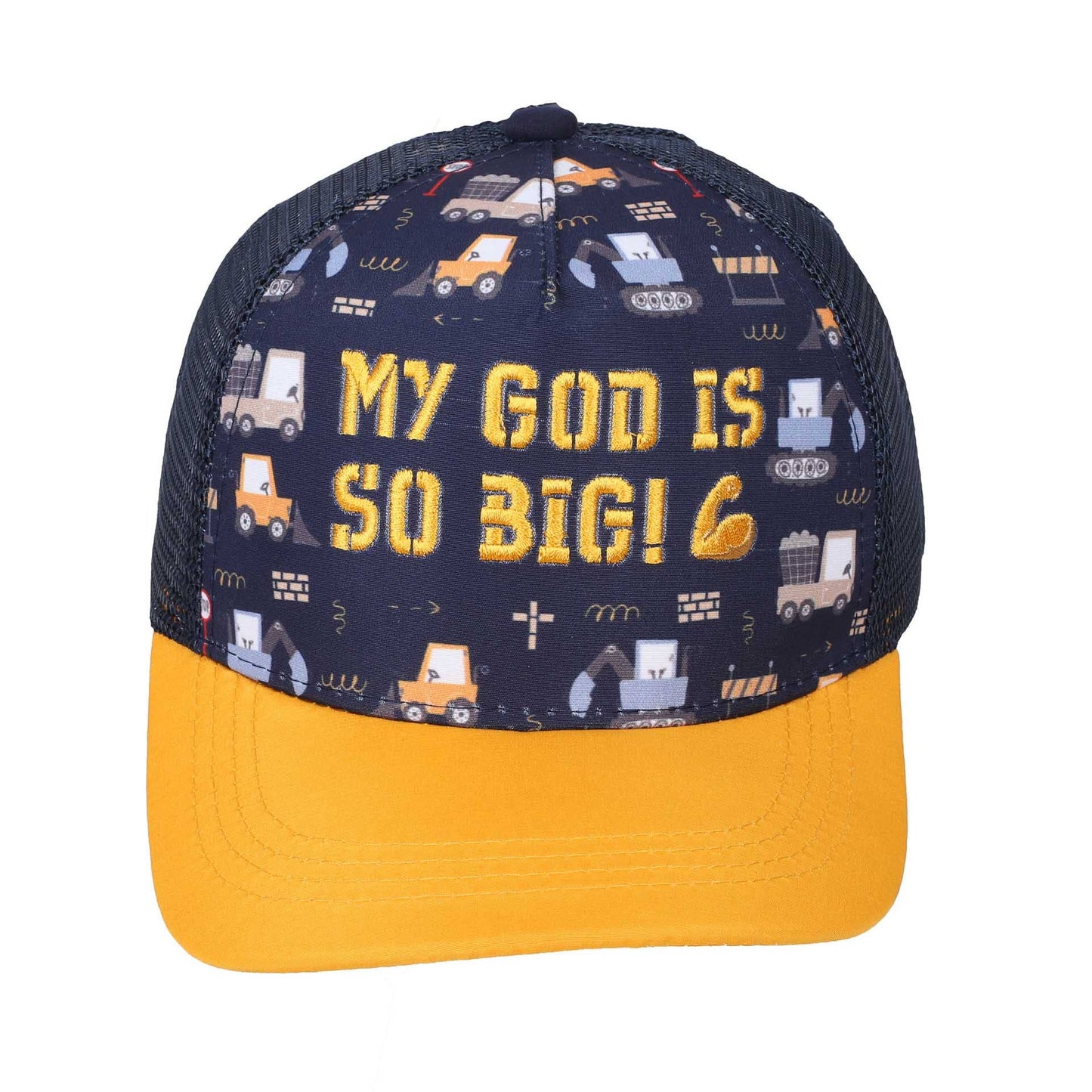Cap My God Is So Big Yellow/Navy Kids