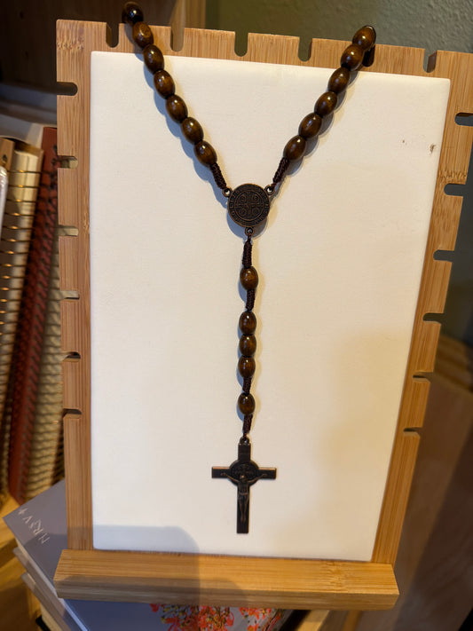 Catholic Rosary brown