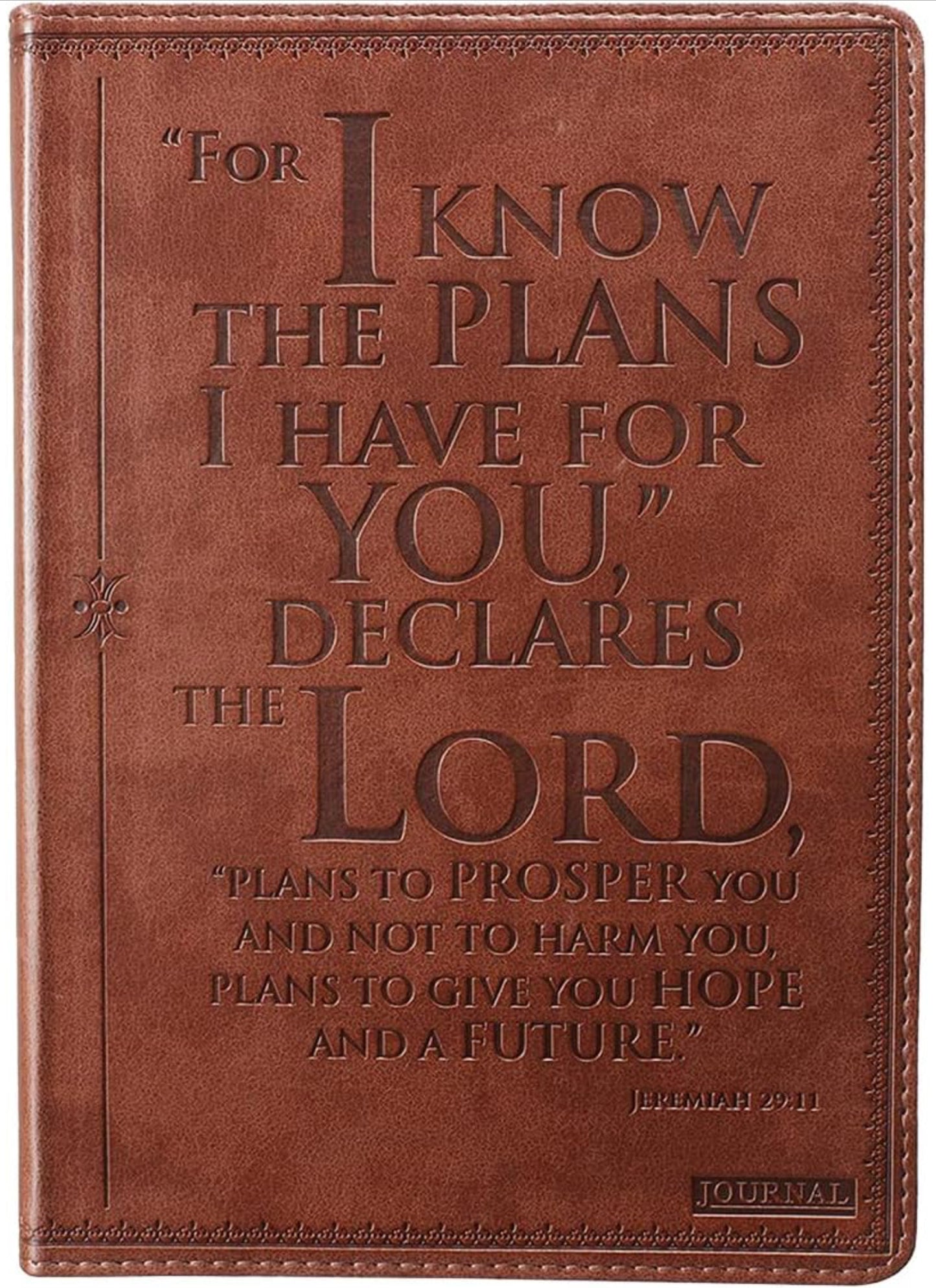 For I Know the Plans Imitation Leather Jounal